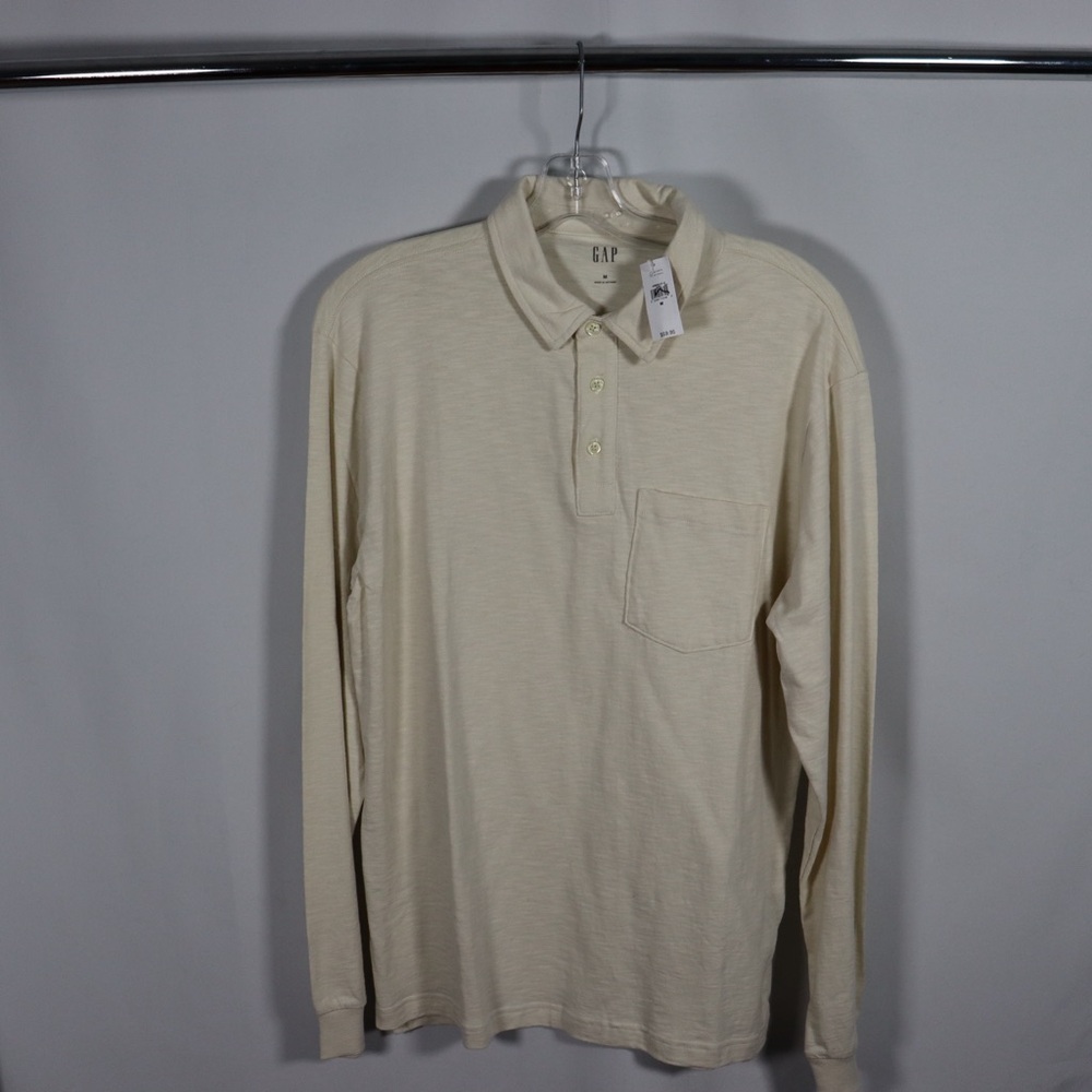 NWT GAP Men's Beige Polo Shirt - Picture 4 of 9